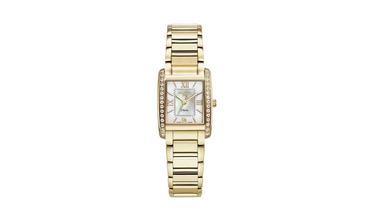 Roamer Diana White Dial Gold Bracelet Ladies Watch