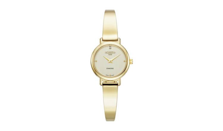 Roamer Elegance Gold Stainless Steel Bangle Ladies Watch
