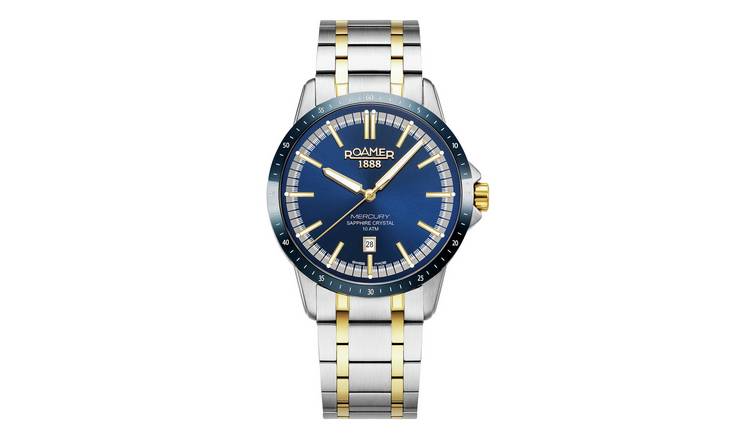Roamer Mercury Classic Blue Dial Duotone Bracelet Men's Watch