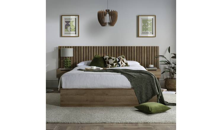 Time4Sleep Mayfair Double End Lift Ottoman Bed Frame - Oak