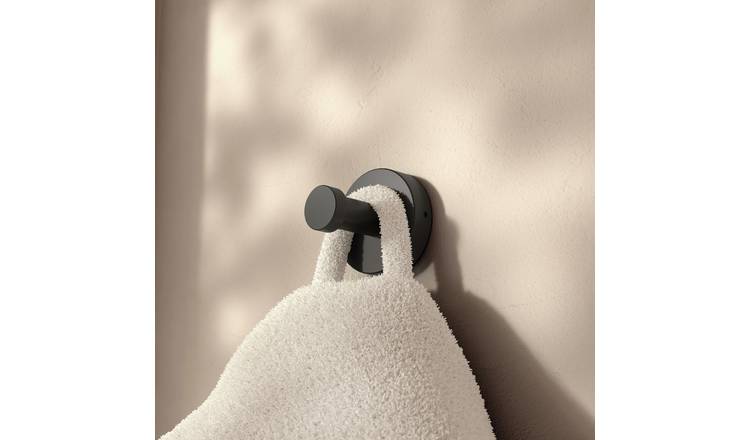 Epsom Flexi Fix Towel Rail - Black