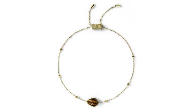 Radley 18ct Gold Plated Tigers Eye Friendship Bracelet