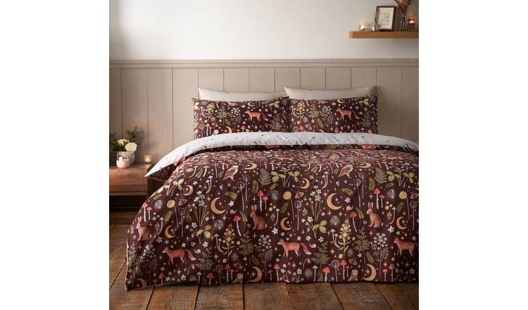 Catherine Lansfield Enchanted Twilight Chocolate Bedding Set - Single