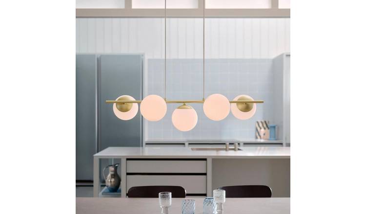 Nordlux Lilly 5-spot Pendant Light - Brass