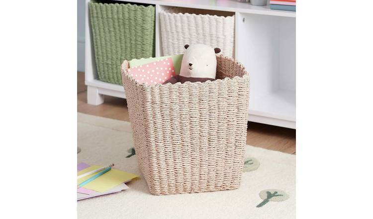 Great Little Trading Company Rope Storage Basket - Pink