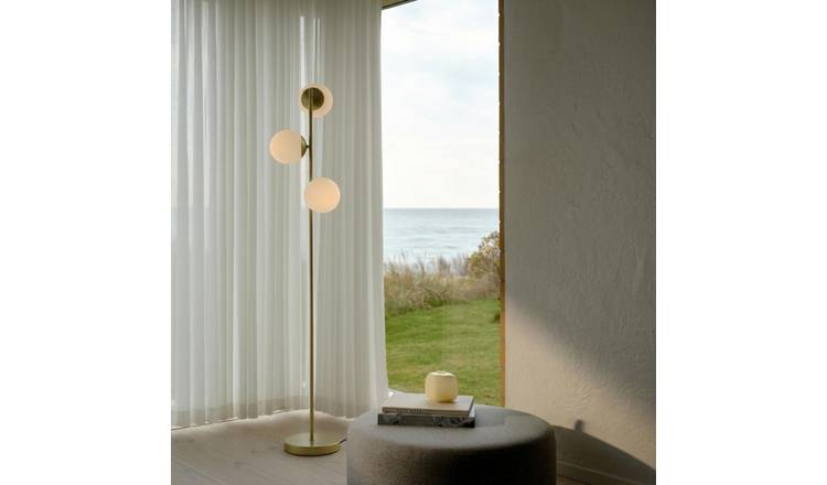 Nordlux Lilly Multihead Floor Lamp - Brass