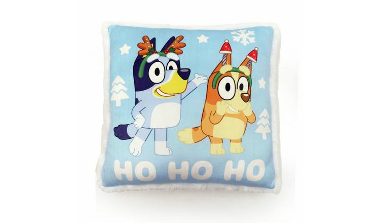 Bluey Christmas Cushion Red - 35x35cm