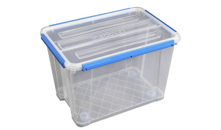 Inabox 50L Plastic Waterproof Sealed Storage Box - Clear
