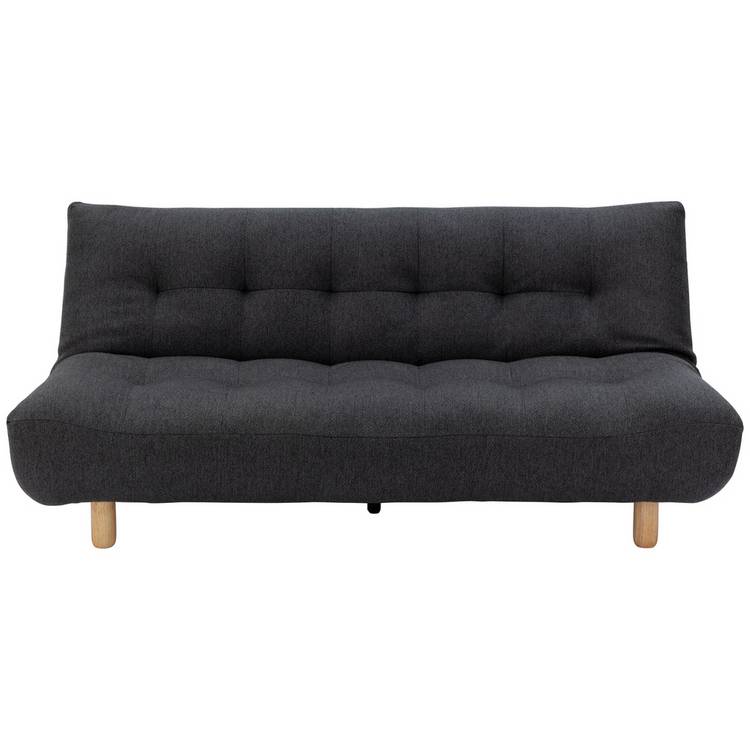 Habitat Kota Boucle  3 Seater ClicClac SofaBed-Charcoal 0