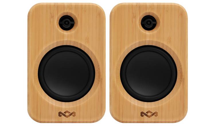 House of Marley Get Together Duo 2 Bluetooth Bookshelf Speakers - Black