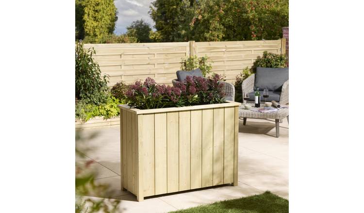 Rowlinson 102cm Signature Heritage Tall Rectangular Wooden Planter
