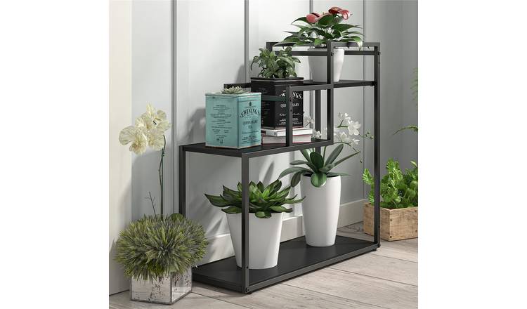 Dorel Weston Metal Plant Stand - Black