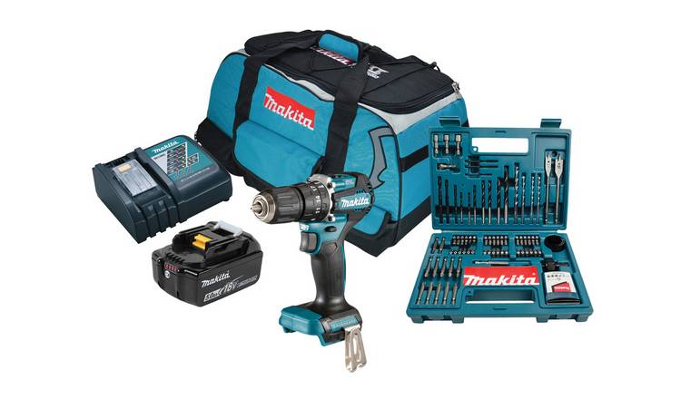 Makita DHP487Z 5.0Ah Cordless Combi Drill Kit - 18V