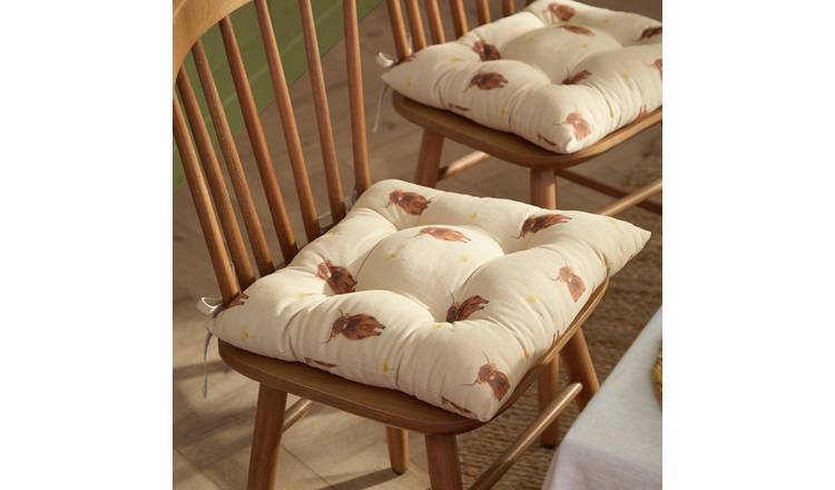 Wylder Ramble Cow Natural Seat Pad 2 Pack - 40x40cm