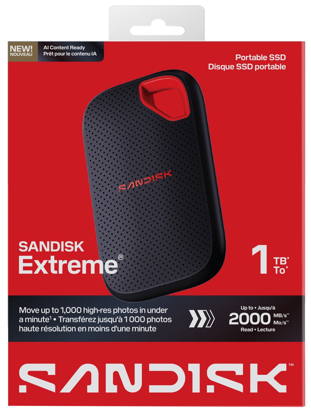 Buy SanDisk Extreme 1TB Portable SSD | External hard drives | Argos