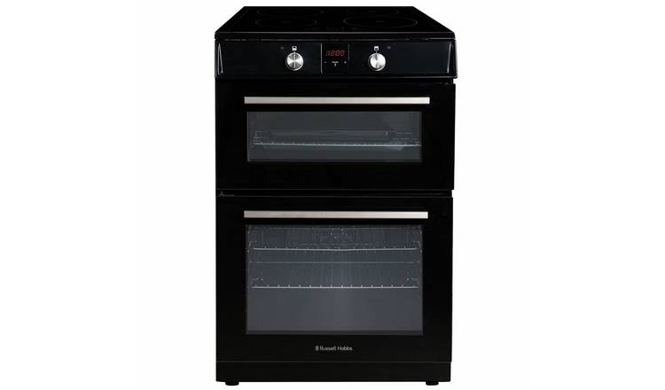 Russell Hobbs RH60EDOIH6011B 60cm Double Oven Electric Cooker - Black