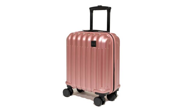 Rock 8 Wheel Hard Underseat Suitcase - Pink