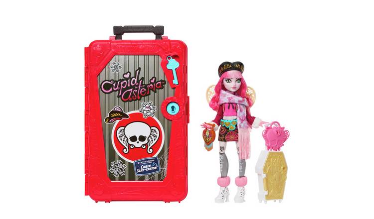 Monster High Skulltimate Secrets Cabin Slay-cation Playset, Cupid Asteria Doll