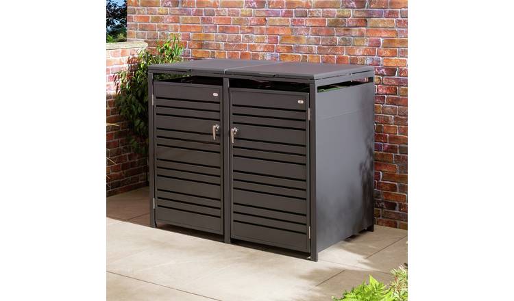 Rowlinson 480L Chelsea Double Bin Store - Anthracite