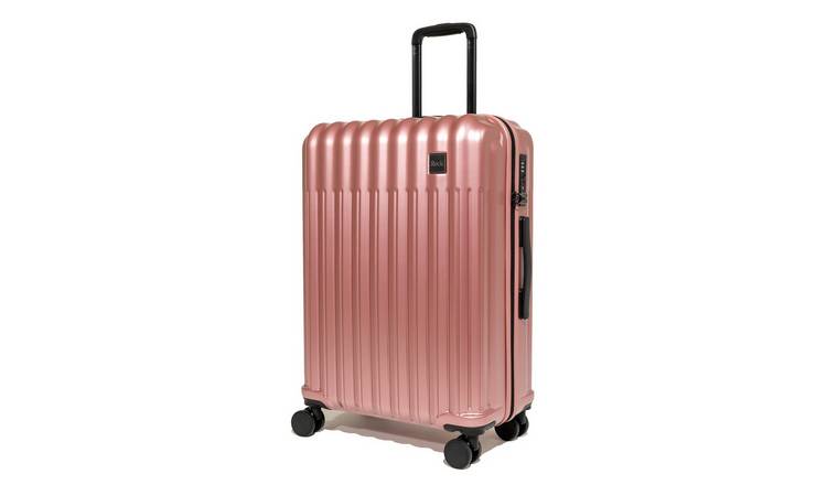 Rock 8 Wheel Hard Medium Suitcase - Pink