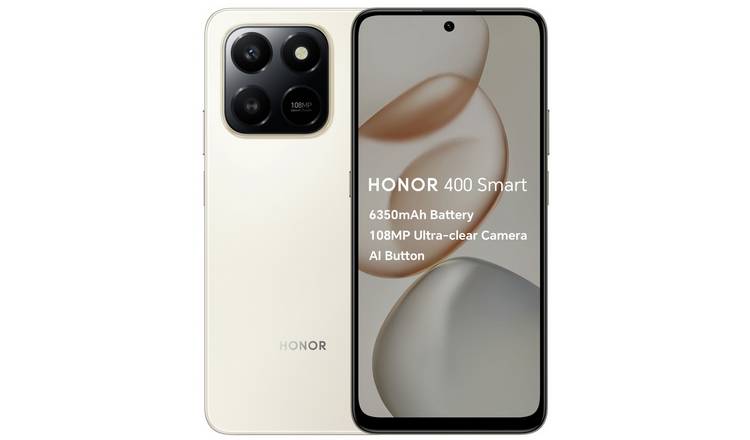 SIM Free HONOR 400 Smart 4G 256GB AI Mobile Phone - Gold