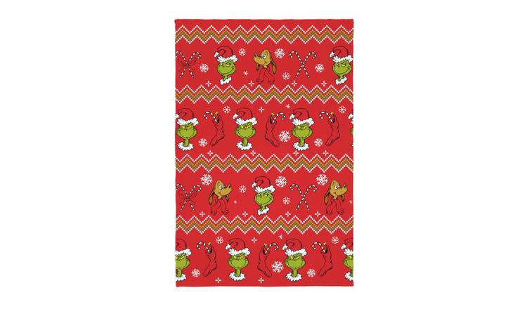 The Grinch Christmas Throw - Red - 150x100cm