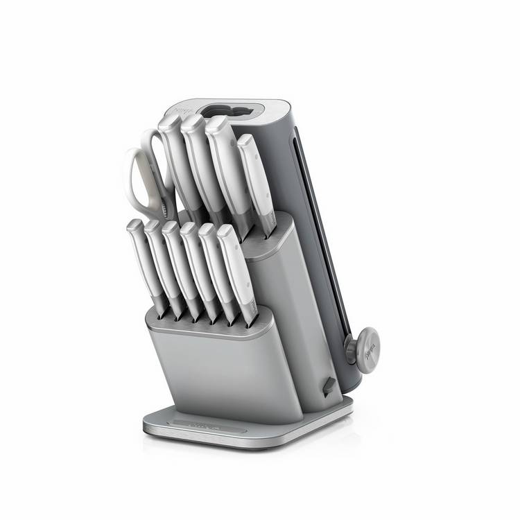 Ninja Stay Sharp 13 Piece Smart Knife Block Set - Grey 0