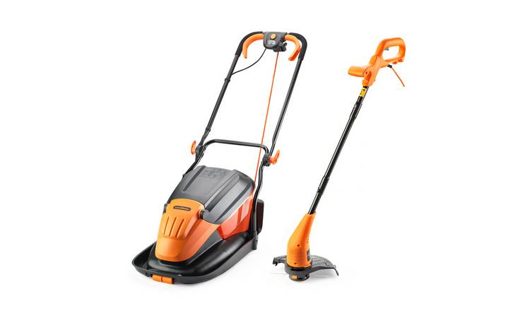 LawnMaster 33cm 1700W Hover Lawnmower and 350W Grass Trimmer