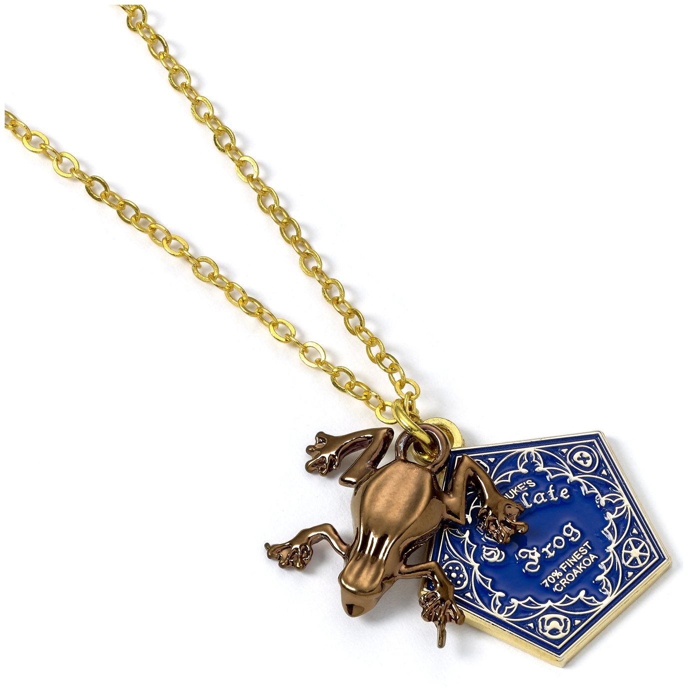 Harry Potter Gold Plated Chocolate Frog Necklace