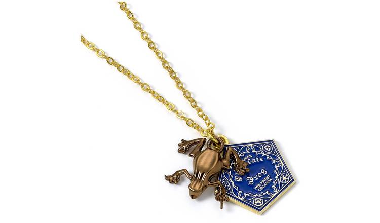 Harry Potter Gold Plated Chocolate Frog Necklace
