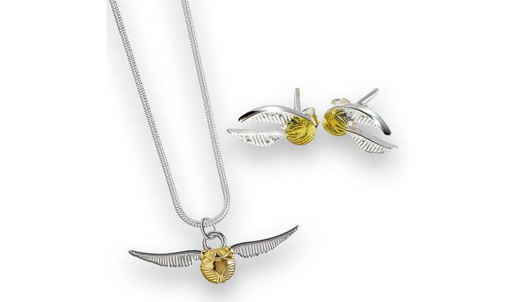 Buy Harry Potter Snitch Silver Necklace and Earring Set Kids jewellery sets Argos