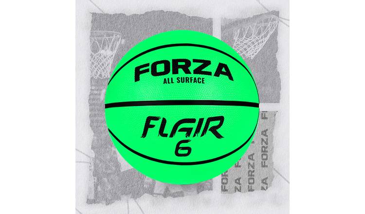 FORZA Size 6 Flair Rubber Basketball - Green
