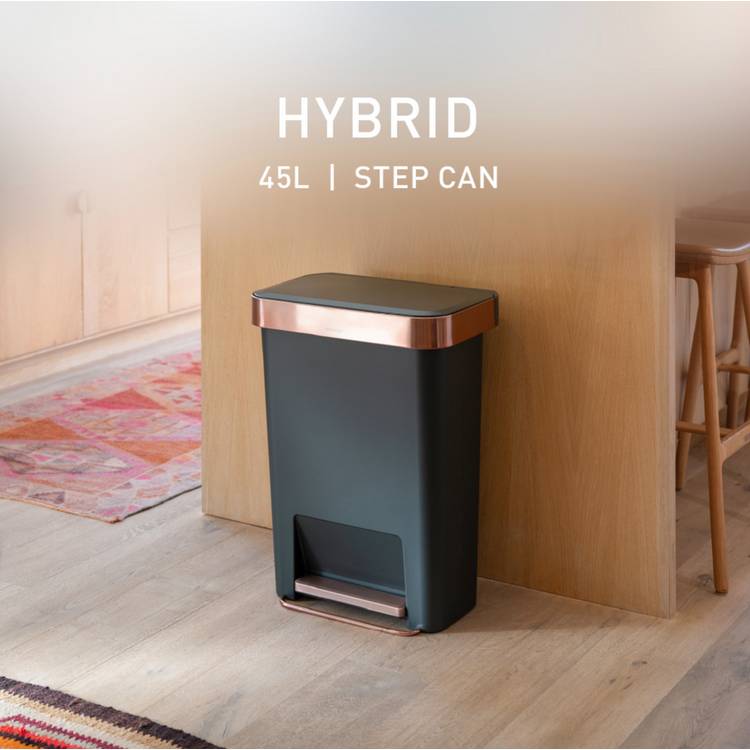 Simplehuman 45 Litre Hybrid Pedal Bin - Green 0