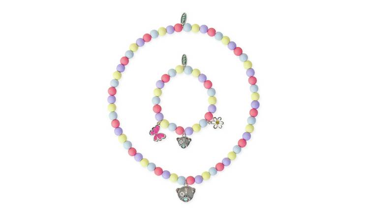 Me to You Kids Multicoloured Beaded Bracelet and Pendant Set