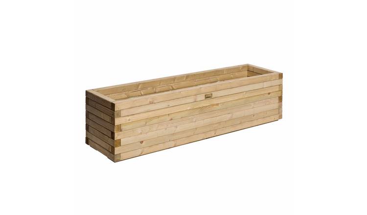 Rowlinson 150cm Premier Patio Trough Wooden Planter