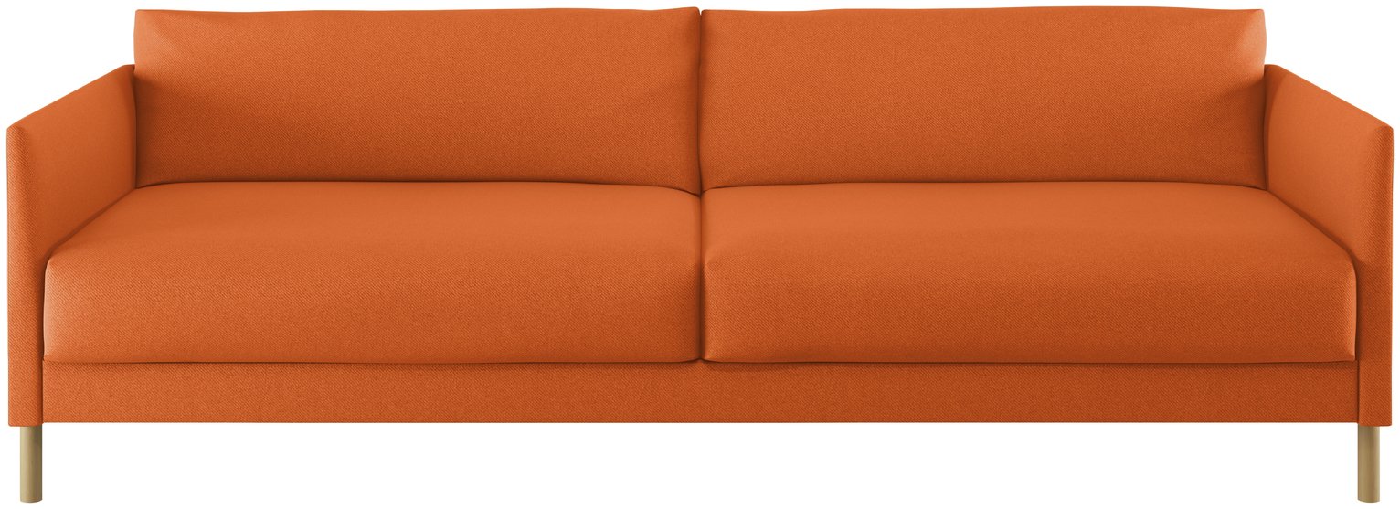 Habitat Hyde 3 Seater Fabric Sofa Bed - Orange