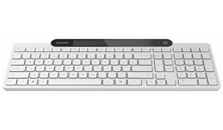 Lenovo 800 Self-Charging Wireless Bluetooth Keyboard - White