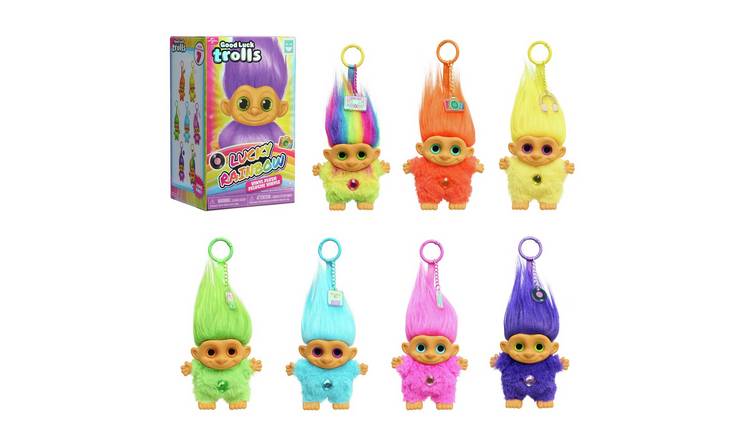 Happy Haul Good Luck Trolls Vinyl Face Clip-On Plush
