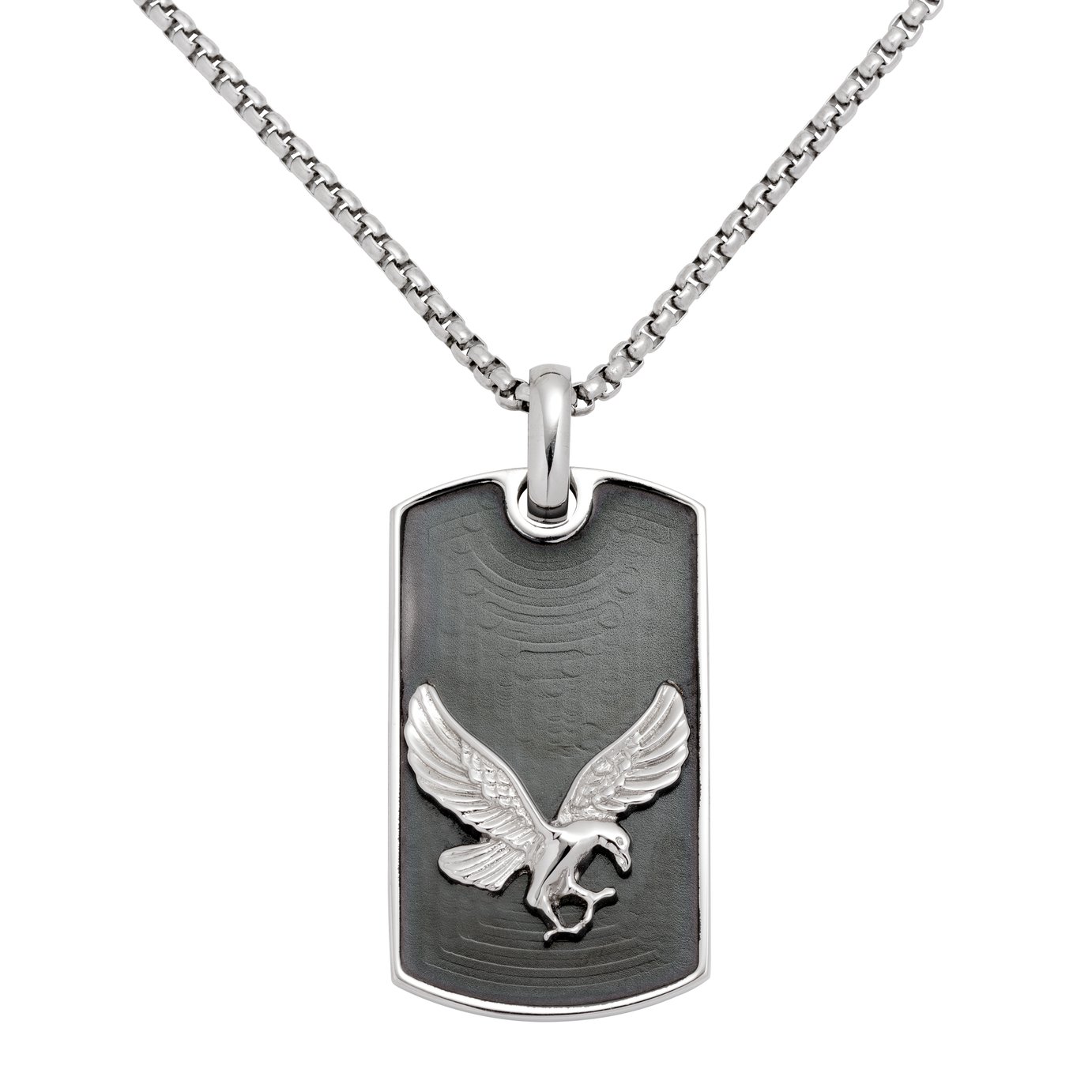 Revere Men's Stainless Steel Eagle Dog Tag Pendant Necklace Review