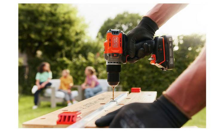 Black + Decker 18V Cordless Hammer Drill