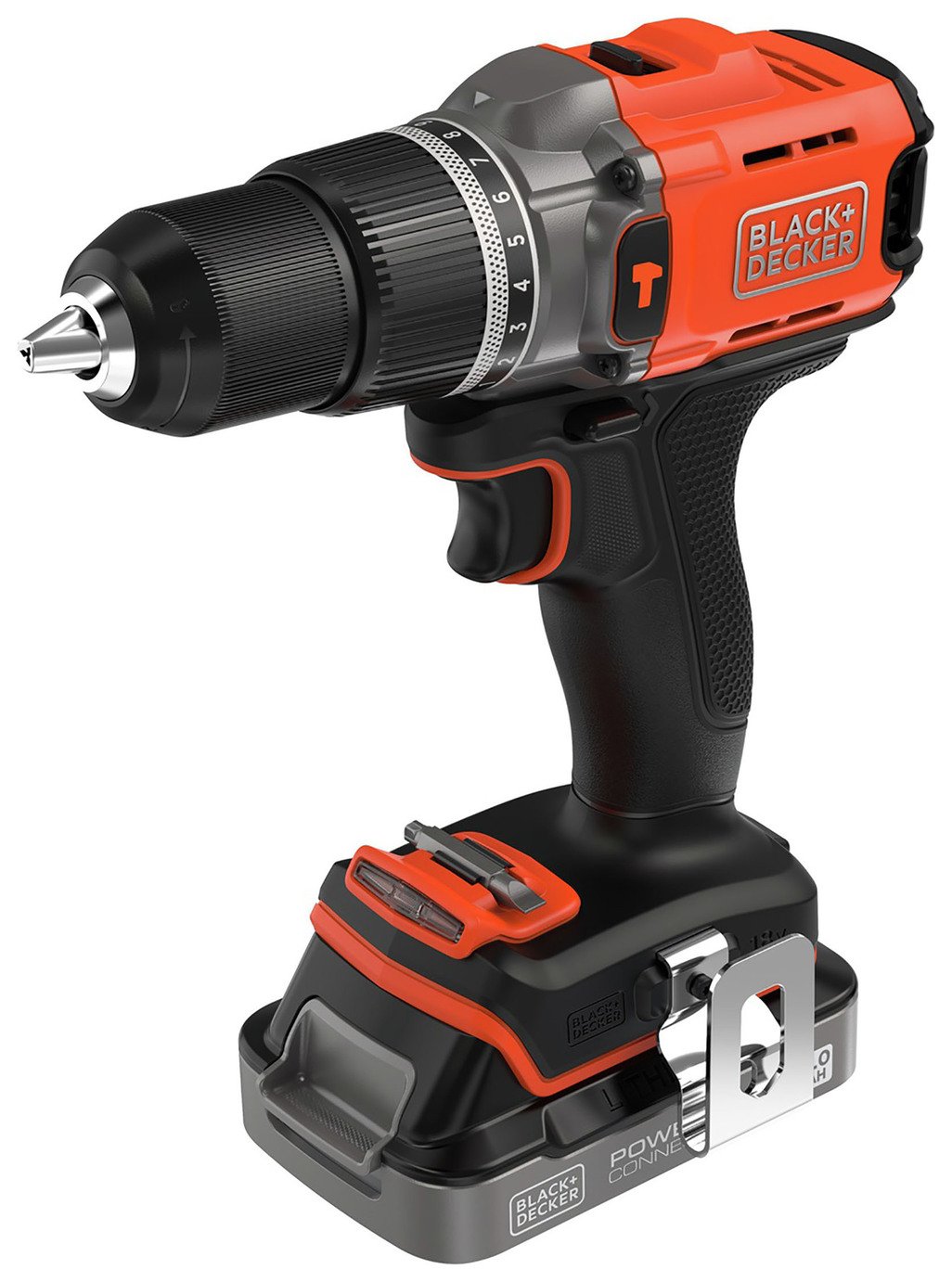 Black   Decker 18V Cordless Hammer Drill