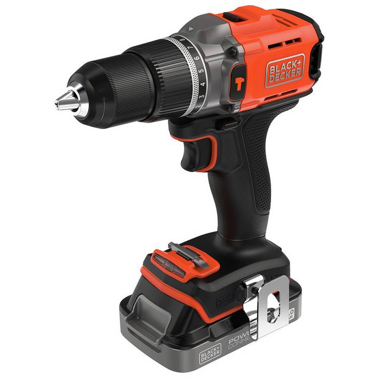 Black + Decker 18V Cordless Hammer Drill 0