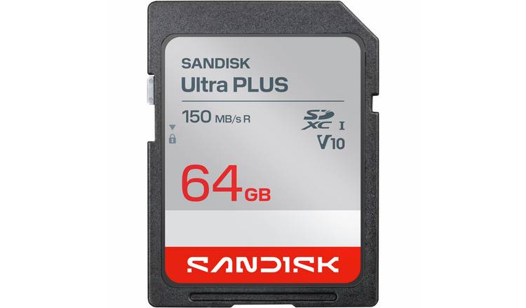 SanDisk Ultra PLUS 150 MB/s SDXC UHS-I Memory Card - 64GB