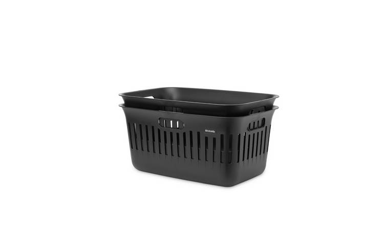 Brabantia Collect-It 40L Set of 2 Laundry Basket - Black