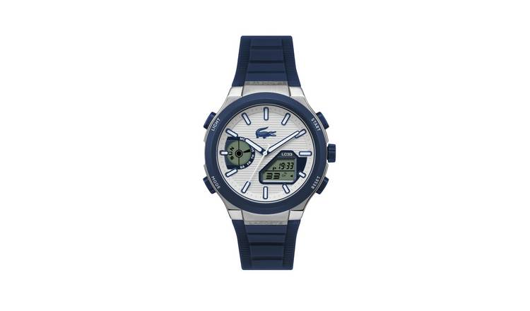 Lacoste LC33 White Dial Blue Silicone Strap Watch