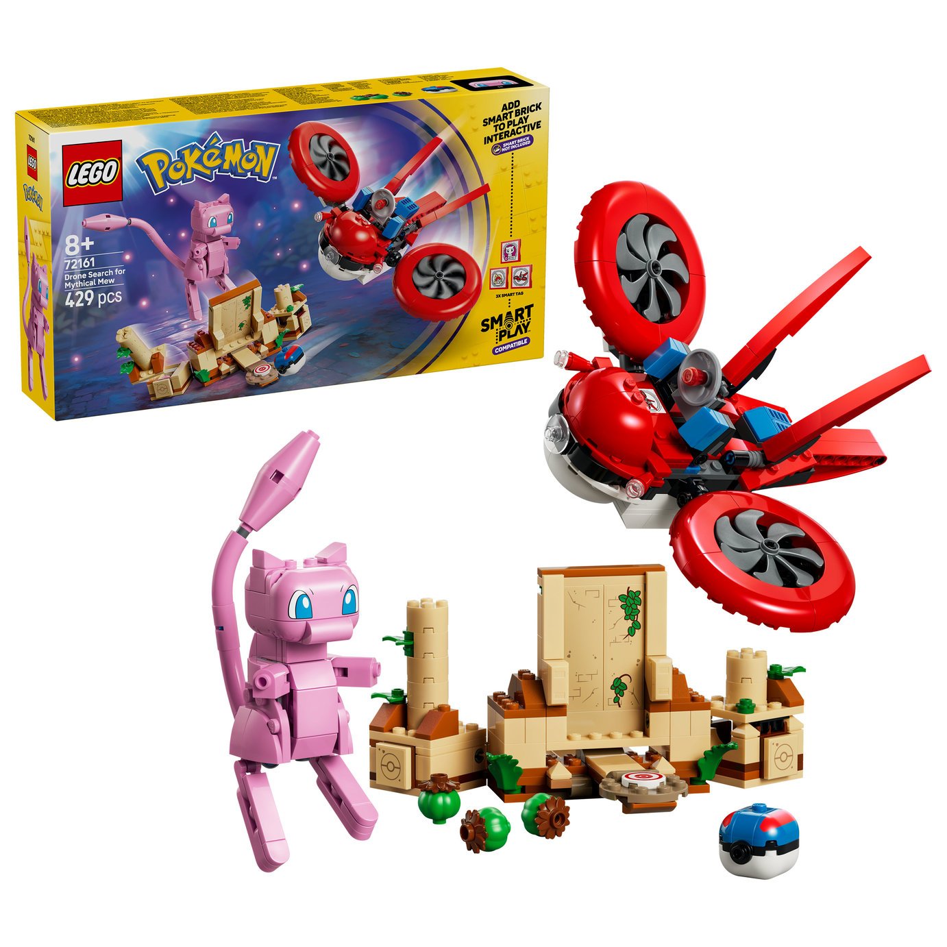 Buy LEGO Pokémon SMART Play: Drone Search for Mythical Mew 72161