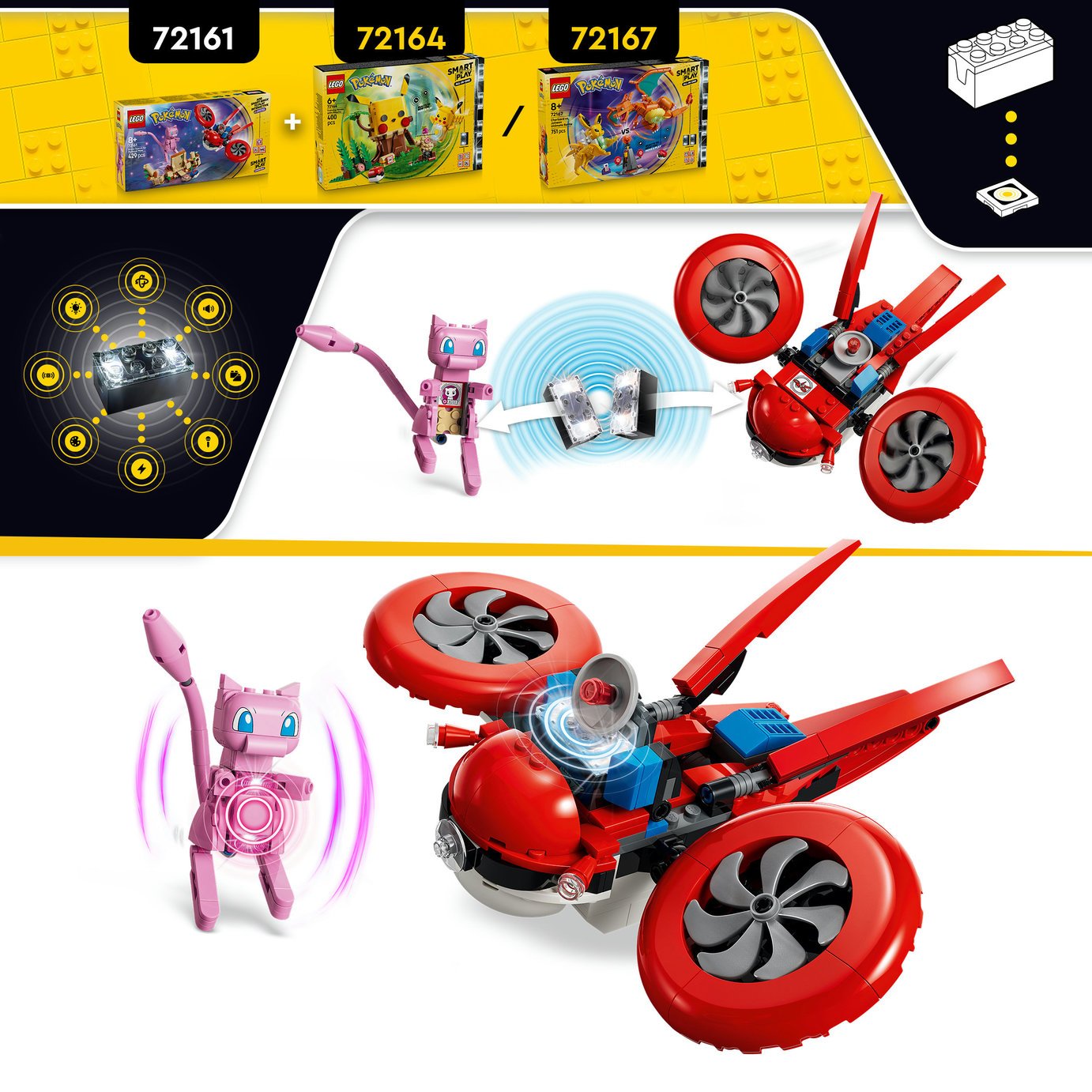 Buy LEGO Pokémon SMART Play: Drone Search for Mythical Mew 72161