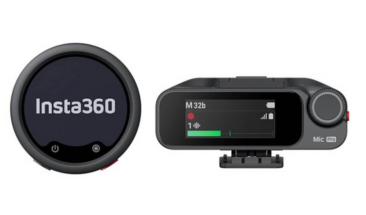 Insta360 Mic Pro (1TX+1RX) USB Wireless Microphone - Black