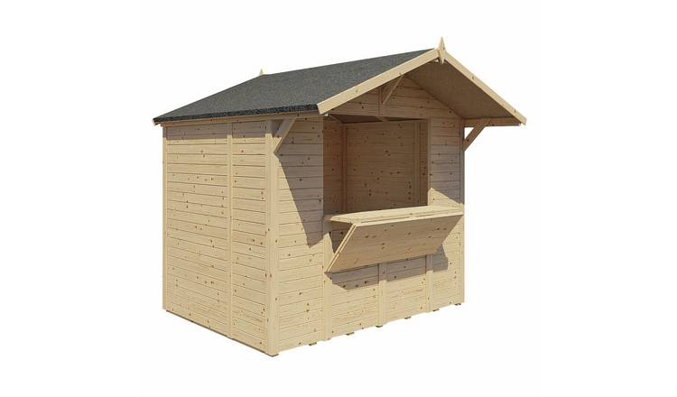 Bertilo Wooden Market Stall - 8 x 6ft