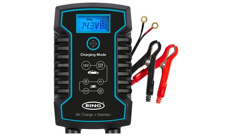 Buy Ring 6V 12V Smart Car Battery Charger Car battery maintenance Argos